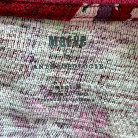 Maeve L/S T Shirt Pink Pattern med Anthropologie - Picture 4 of 4